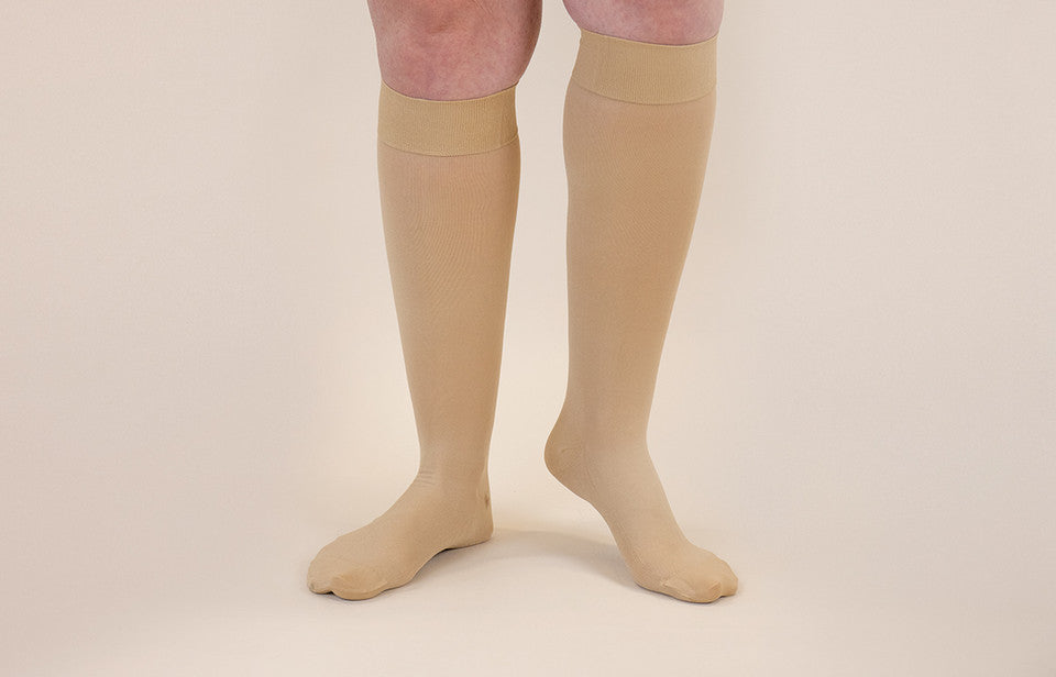 Lymphedivas-Beige Knee High