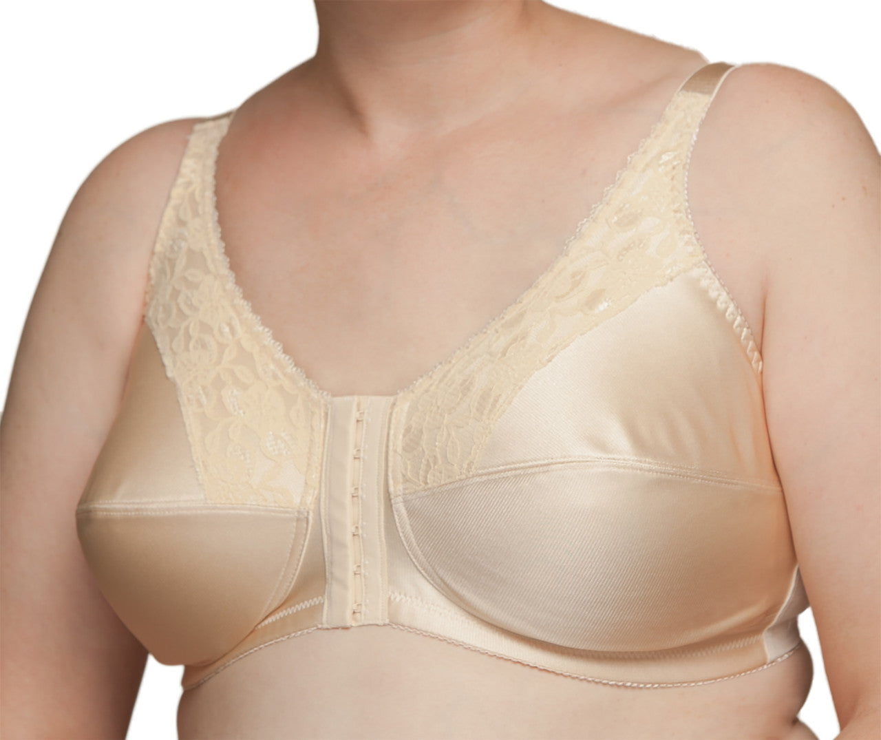 Nearly Me Lace Front Closure Mastectomy Pocket Bra 670 – Faith Fitter Store