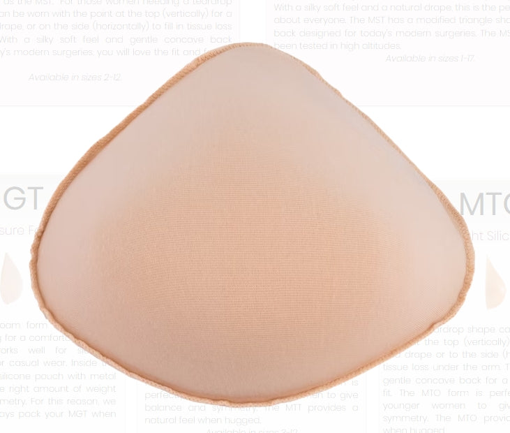 MGT FabuFoam Weighted Foam Breast Form