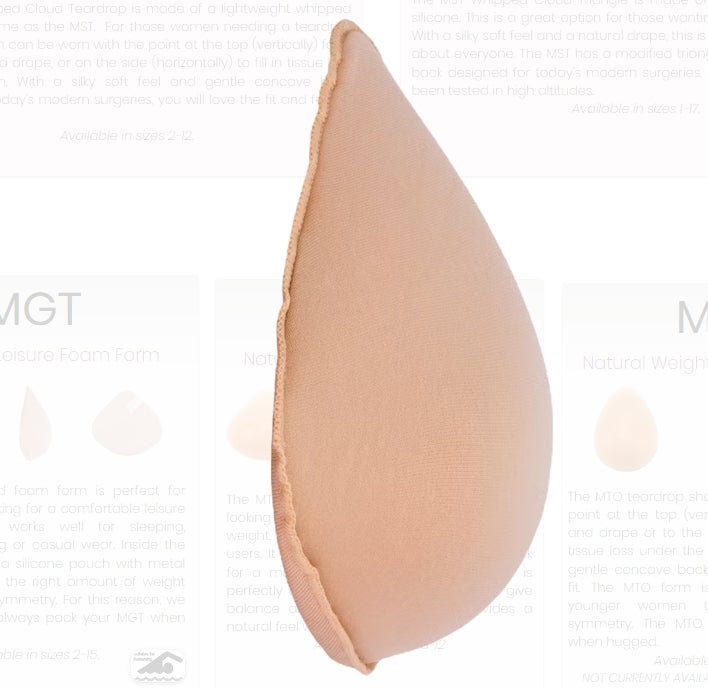 MGT FabuFoam Weighted Foam Breast Form
