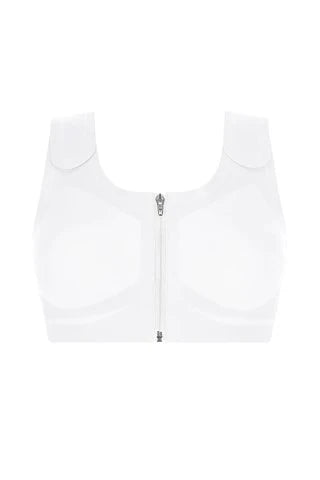 Amoena Lymph Flow Wire Free Front Closure Bra - White Order Code: 44814