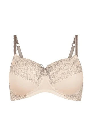 Amoena: Alina Wire-Free Bra - light rose/ grey
