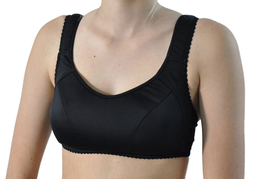 Nearly Me Compression Post Mastectomy Lumpectomy Sports Pocket Bra #5606 Dedra