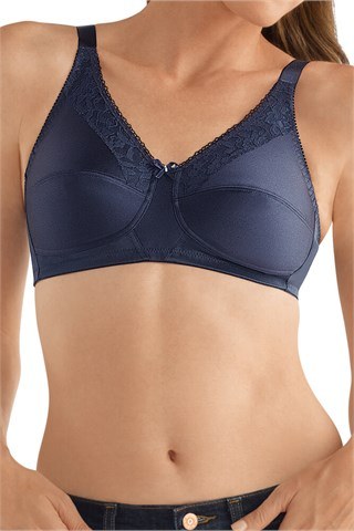 Amoena Nancy Wire-Free Bra - Dark Blue Order Code: 44417