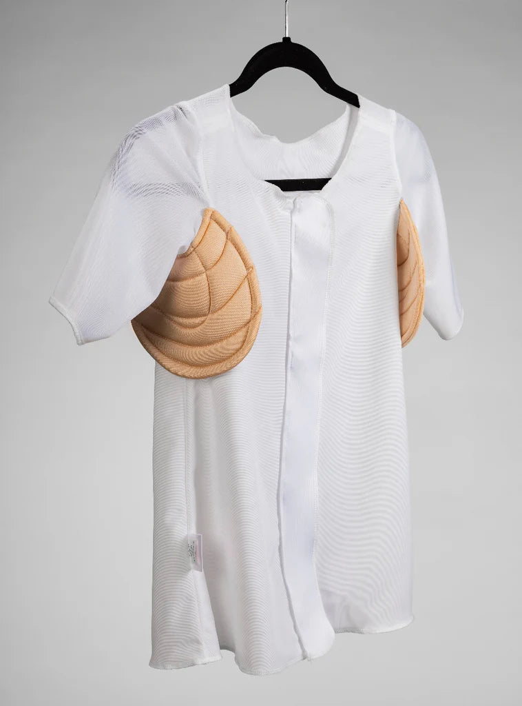 Wear Ease 960 Andrea Compression Shirt with Sleeves and Sewn in Axilla Pads