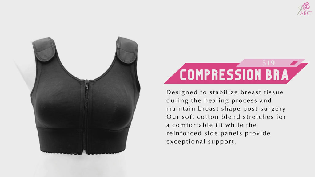Trulife Kate M-Frame Mastectomy Bra - Wire-Free Comfort With Floral Design