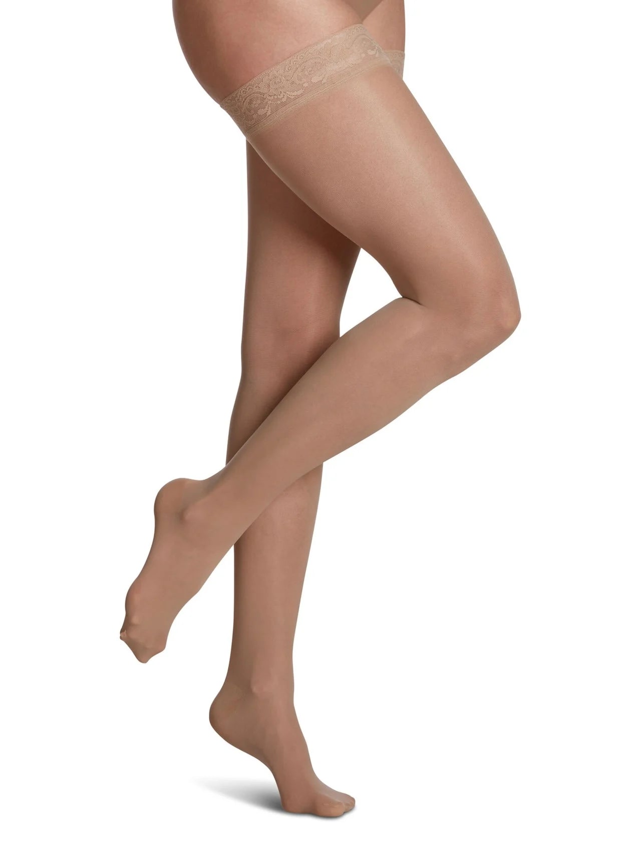 Sigvaris 120N Sheer Fashion Thigh-Highs (15-20 mmHg)