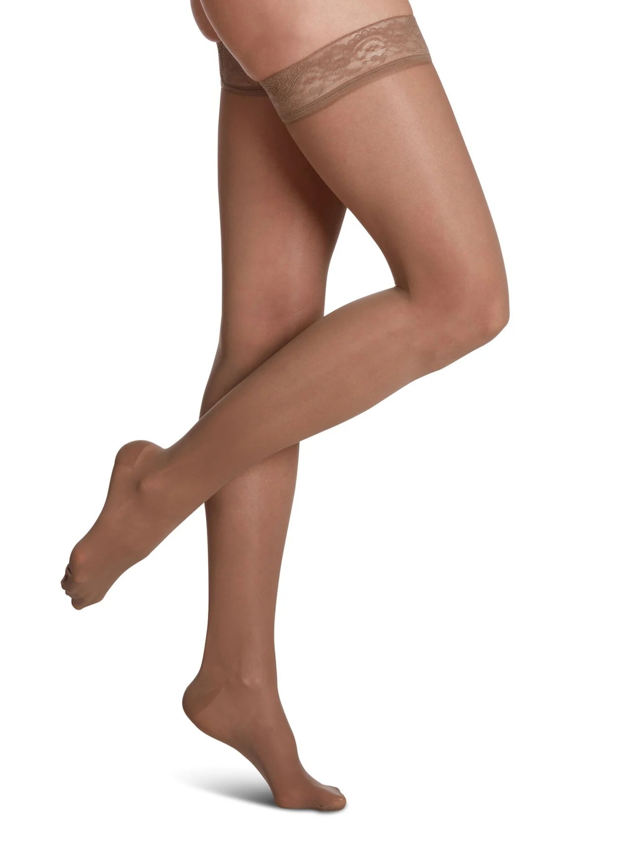 Sigvaris 120N Sheer Fashion Thigh-Highs (15-20 mmHg)