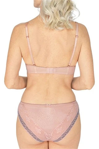 Amoena Cherish Padded Wire-Free Bra - Dreamy Pink/Light Grey Order Code: 44792