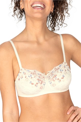 Amoena Daydream Wire-Free Bra - Off-White/Floral Order Code: 44794