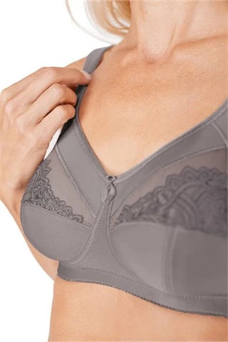 Amoena Isadora Wire-Free Bra - Grey Order Code: 45021