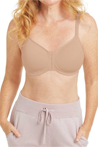 Amoena Mara Padded Wire-Free Front Closure Bra - Light Sand Order Code: 44741