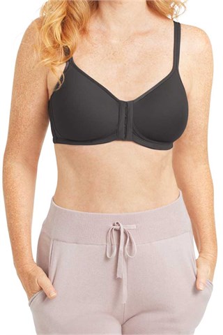 Amoena Mara Padded Wire-Free Front Closure Bra - Dark Grey Order Code: 44742